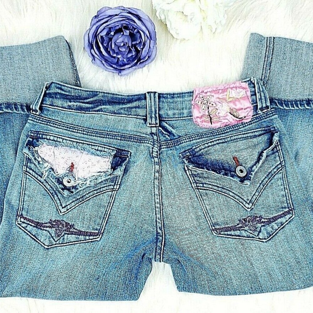 Sophie Paris women Denim Capri Jeans Size 3 Distr